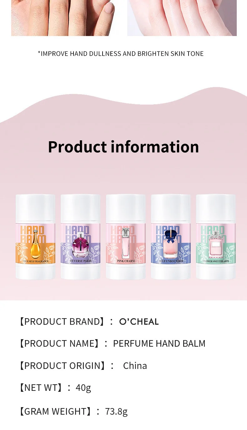 Perfume Hand Cream O'CHEAL Moisturizing and Refreshing Fragrance Hand Lotion for Dry Skin 13 ocheal perfume hand cream moisturizing sit hjj8smsm desc 13