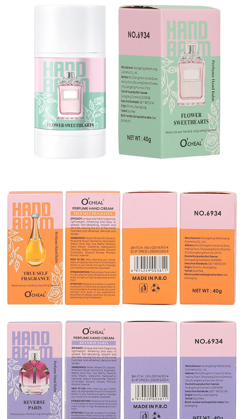 Perfume Hand Cream O'CHEAL Moisturizing and Refreshing Fragrance Hand Lotion for Dry Skin 16 ocheal perfume hand cream moisturizing sit hjj8smsm desc 16