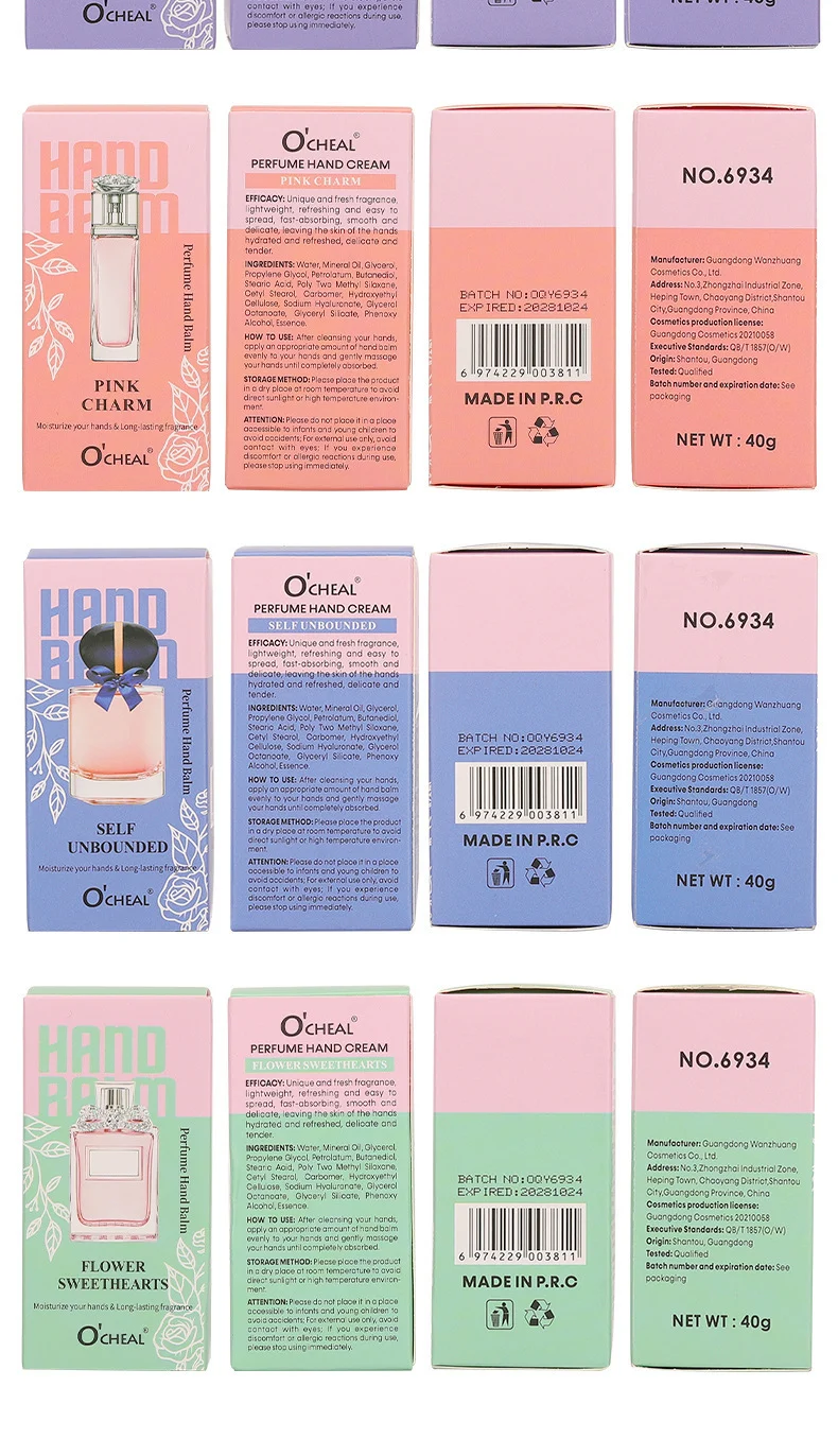 Perfume Hand Cream O'CHEAL Moisturizing and Refreshing Fragrance Hand Lotion for Dry Skin 17 ocheal perfume hand cream moisturizing sit hjj8smsm desc 17