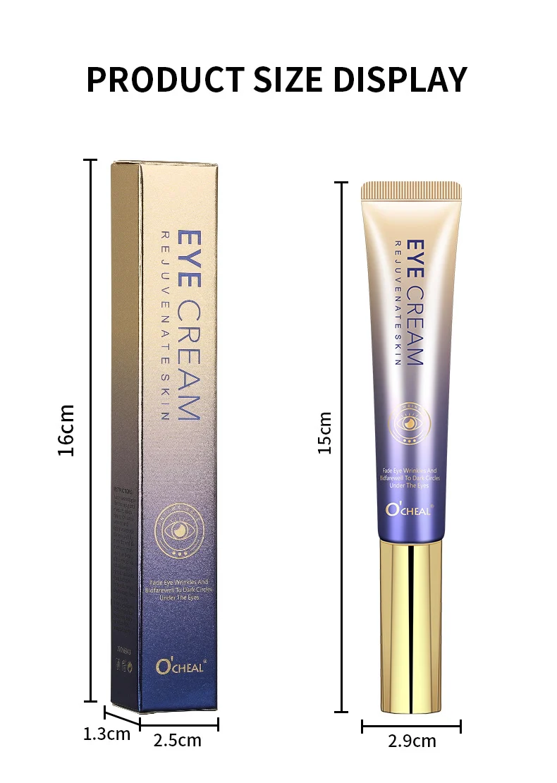 Roller Eye Cream for Wrinkles & Dark Circles Anti-Aging Moisturizing Tightening 20g 13 ocheal roller anti wrinkle eye cream 20g sit 2r46qzbb desc 13