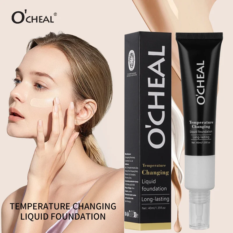 ocheal-temperature-changing-liquid-foundation-sit-whmevn6u-1 Temperature Changing Foundation O'CHEAL Liquid Foundation Moisturizing CC Cream with Concealer