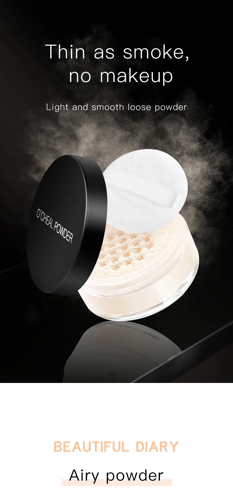 O'CHEAL Air Powder Makeup Setting Loose Powder Oil Control Matte Finish 1 oil control loose powder sit 7upgph76 desc 1