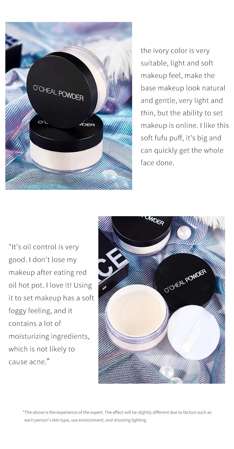 O'CHEAL Air Powder Makeup Setting Loose Powder Oil Control Matte Finish 13 oil control loose powder sit 7upgph76 desc 13