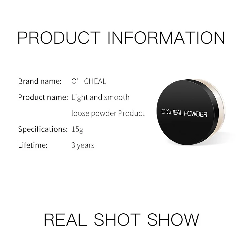 O'CHEAL Air Powder Makeup Setting Loose Powder Oil Control Matte Finish 14 oil control loose powder sit 7upgph76 desc 14