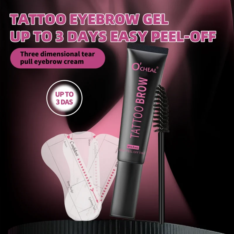 O'CHEAL Peel-Off Eyebrow Tint Gel for up to 3 days of waterproof, natural-looking brow color