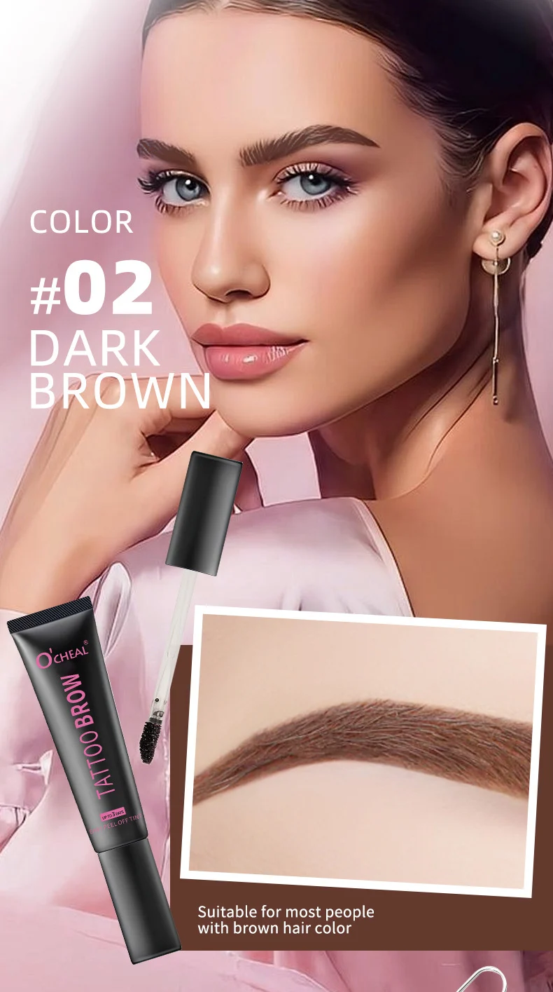 Peel-Off Eyebrow Tint Gel Waterproof Long-Lasting Natural-Looking Tattoo Brow Makeup 10 peel off eyebrow tint gel waterproof long lasting sit k9w2vtwj desc 10
