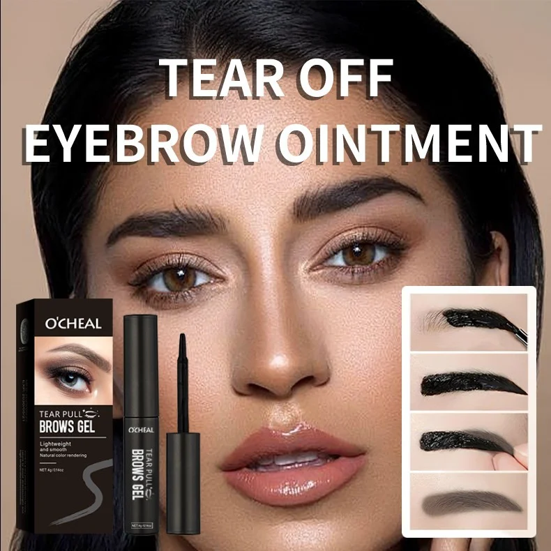 Peel Off Eyebrow Tint Waterproof Eyebrow Gel with Long-Lasting Color 1 peel off eyebrow tint waterproof gel sit bsy5yewg desc 1