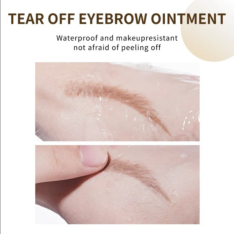 Peel Off Eyebrow Tint Waterproof Eyebrow Gel with Long-Lasting Color 4 peel off eyebrow tint waterproof gel sit bsy5yewg desc 4