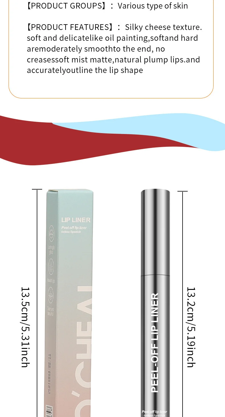 Peel-Off Lip Liner Matte Gloss 12 Colors Waterproof Long-Lasting Non-Smudge Lip Tattoo 16 peel off lip liner matte gloss 12 colors waterproof long lasting sit stkmfqg4 desc 16