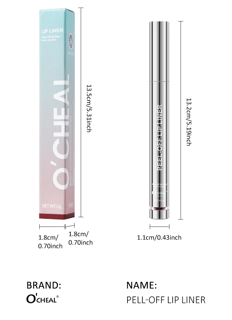 Peel Off Lip Liner Tattoo Lipstick Waterproof Long Lasting Non-Drying 17 peel off lip liner tattoo lipstick waterproof long lasting sit x9cx6w6e desc 17
