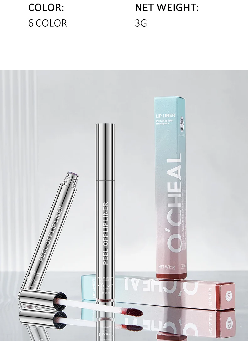 Peel Off Lip Liner Tattoo Lipstick Waterproof Long Lasting Non-Drying 18 peel off lip liner tattoo lipstick waterproof long lasting sit x9cx6w6e desc 18