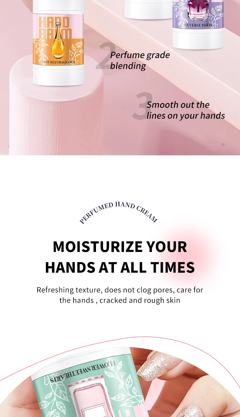Perfume Hand Balm Hydrating Moisturizing Cream for Dry Cracked Hands 40g 4 perfume hand balm hydrating moisturizing cream sit pemx2cfv desc 4