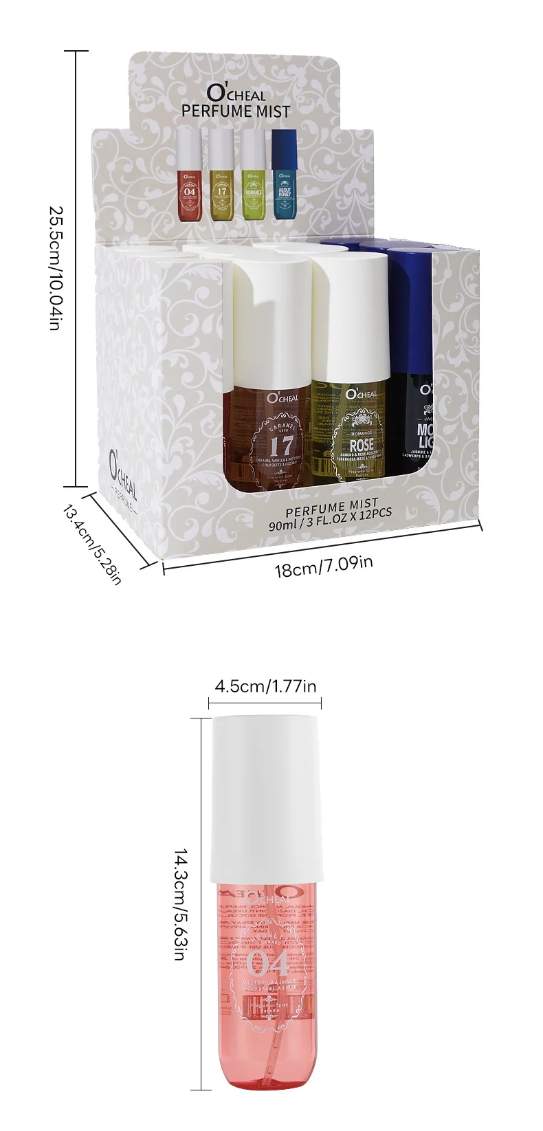 Perfume Mist Spray 90ml Long Lasting Body & Hair Fragrance for Women 13 perfume mist spray 90ml long lasting body hair fragrance women sit da4ff4z5 desc 13