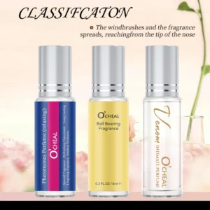 Roll-On Perfume Oil 8ml Natural Floral Fresh Scent Travel Portable Essential Oil Fragrance