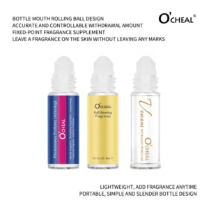 OCHEAL 8ml Roll-On Perfume Oil with ball applicator for precise, portable fragrance application