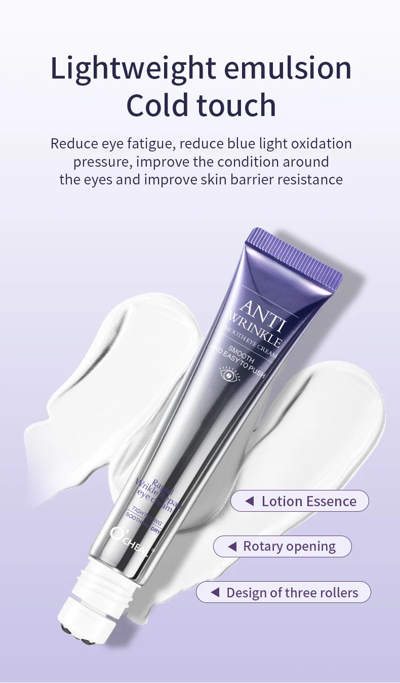 Roller Massage Eye Cream for Dark Circles and Wrinkles with 360° Cooling Massage Head 8 roller massage eye cream dark circles wrinkles sit 9mdckwag desc 8