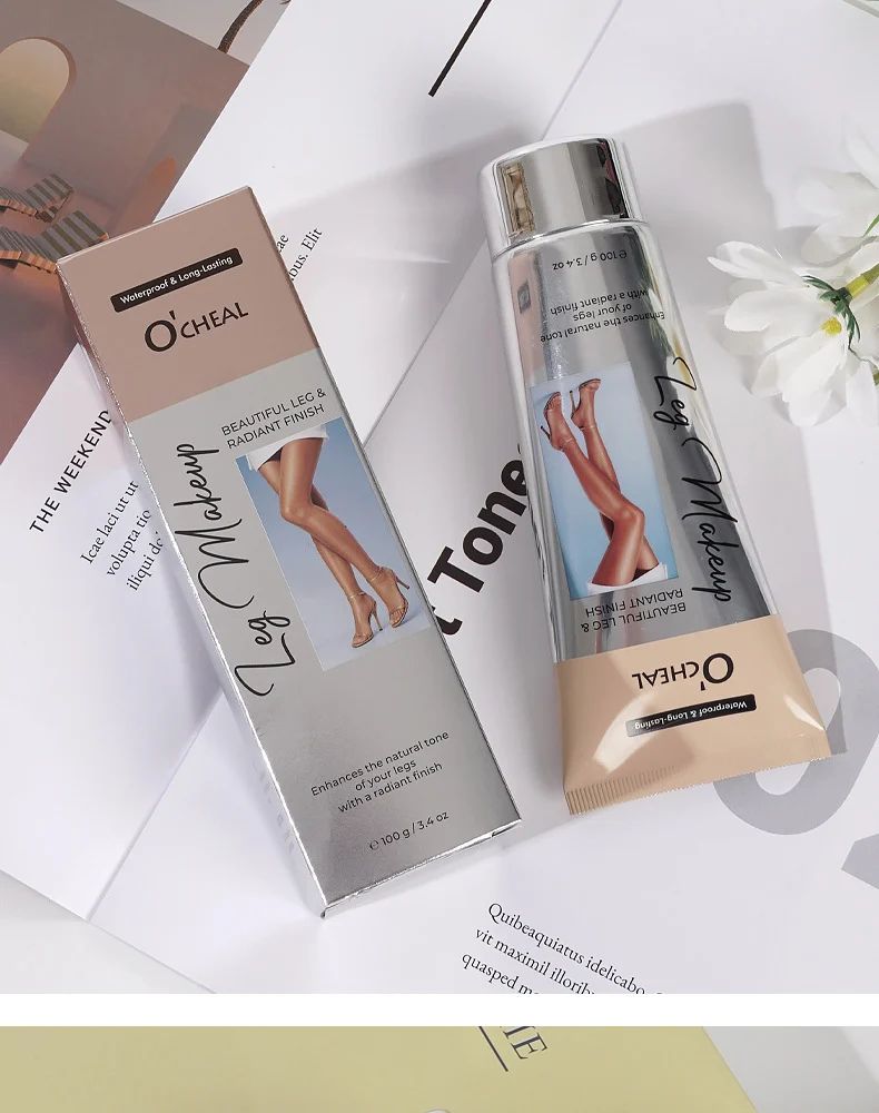 O'CHEAL Self Tanning Leg Concealer Cream Waterproof Even Skin Tone Long Lasting 15 self tanning leg concealer cream sit xafumrre desc 15