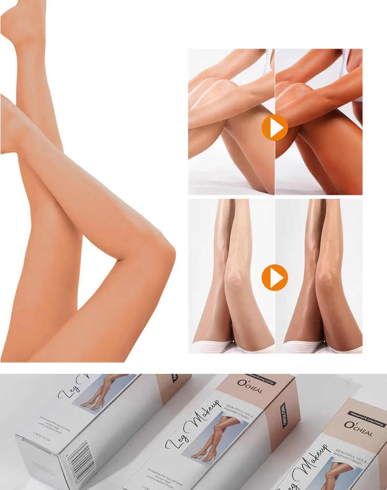 O'CHEAL Self Tanning Leg Concealer Cream Waterproof Even Skin Tone Long Lasting 5 self tanning leg concealer cream sit xafumrre desc 5