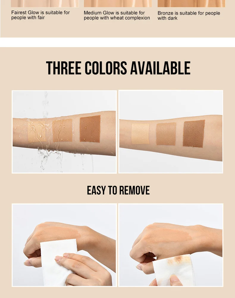 O'CHEAL Self Tanning Leg Concealer Cream Waterproof Even Skin Tone Long Lasting 9 self tanning leg concealer cream sit xafumrre desc 9