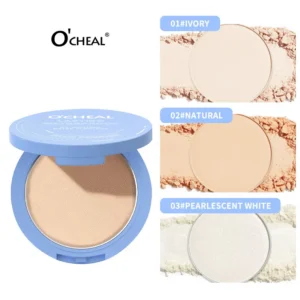 Setting Powder Compact Long-Lasting Waterproof Matte Pressed Powder for Oil Control