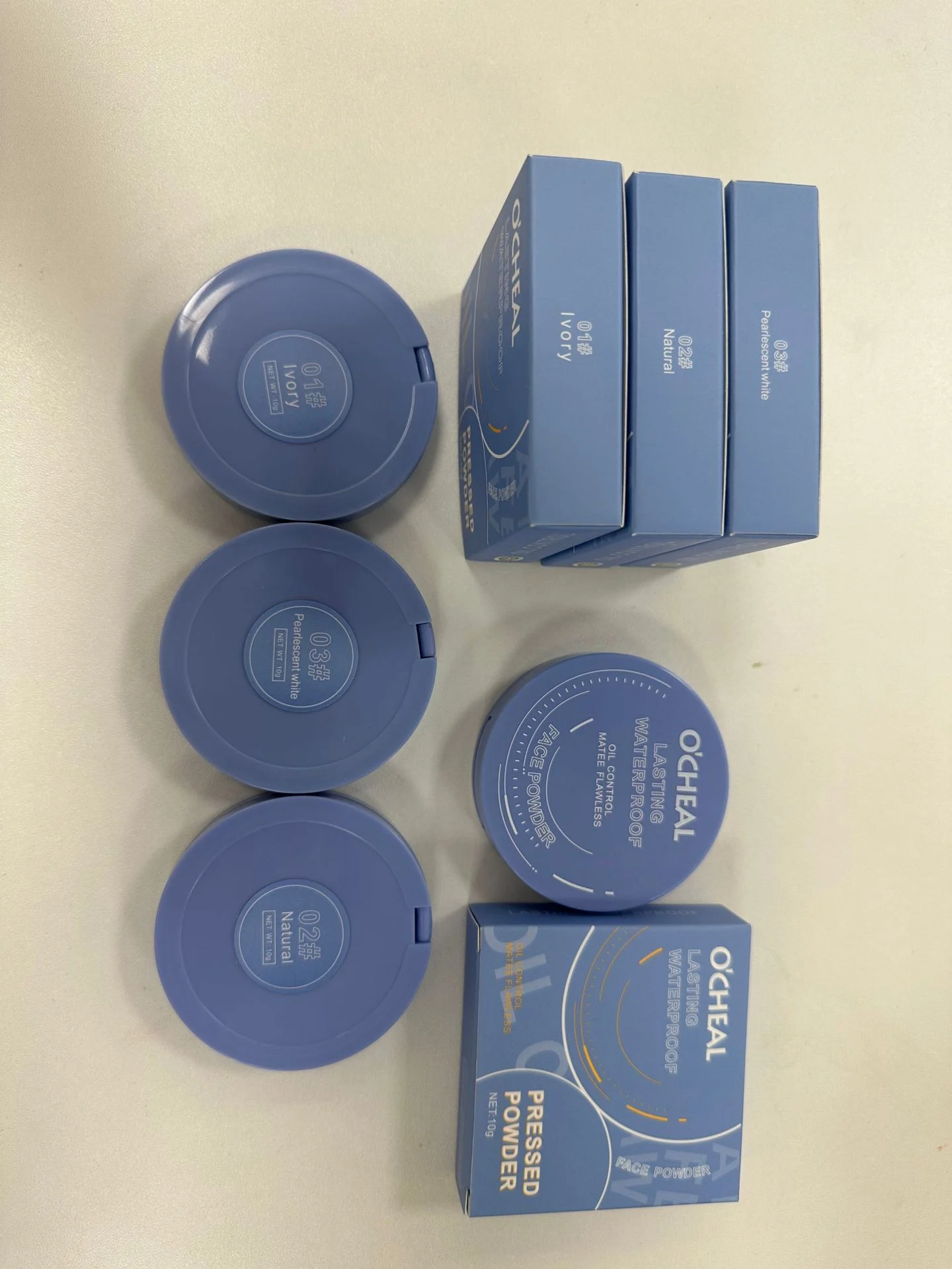 Setting Powder Compact Long-Lasting Waterproof Matte Pressed Powder for Oil Control 4 setting powder compact long lasting waterproof matte pressed powder oil control sit fbt3h3hw desc 4