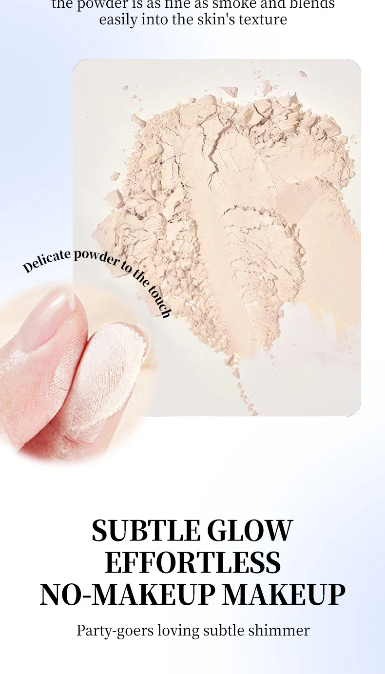 Setting Powder Compact Long-Lasting Waterproof Matte Pressed Powder for Oil Control 9 setting powder compact long lasting waterproof matte pressed powder oil control sit fbt3h3hw desc 9