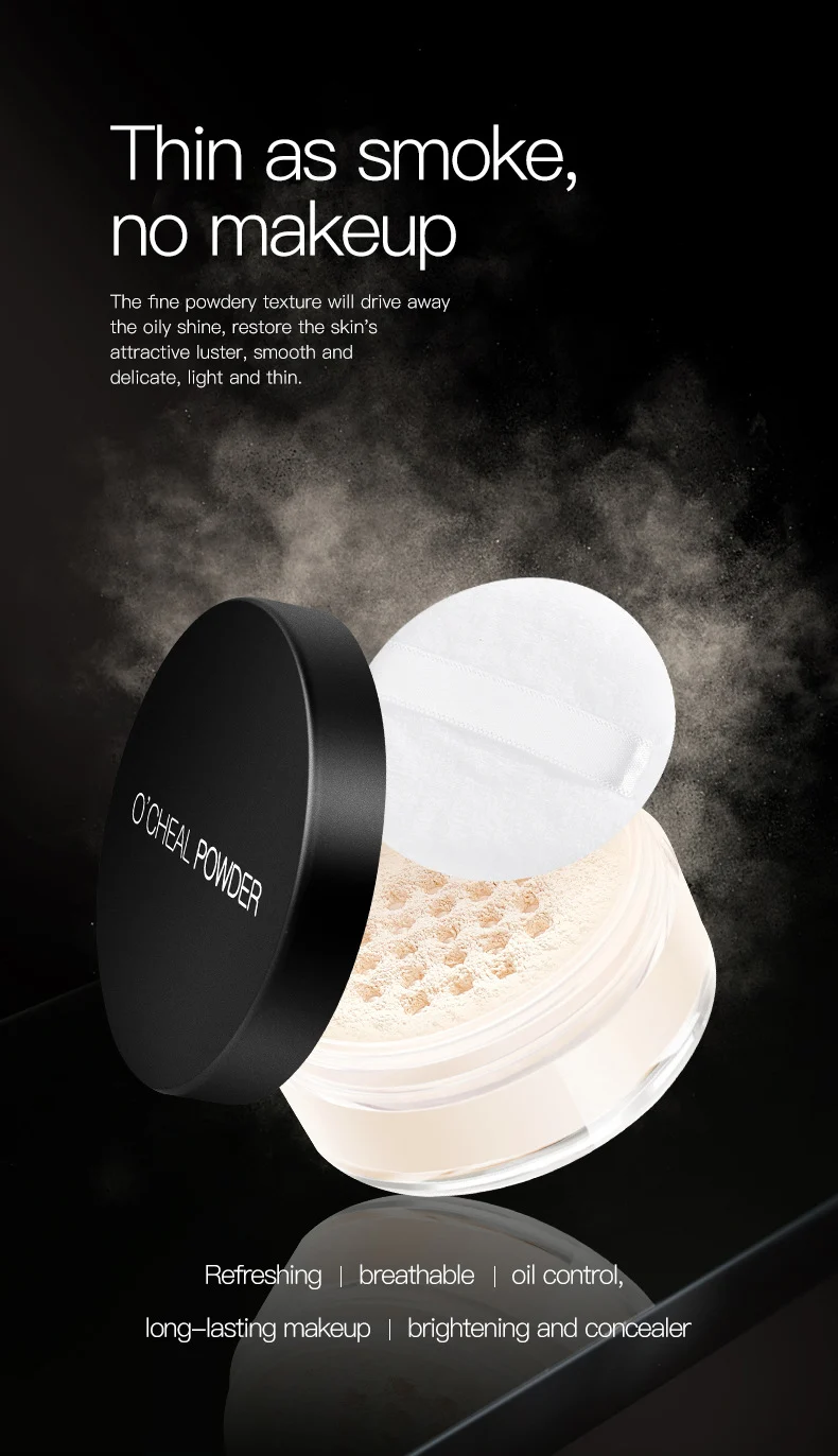 Setting Powder Loose Pressed Powder for Long-Lasting Oil Control & Waterproof Makeup 2 setting powder loose pressed powder long lasting oil control waterproof sit ebak8694 desc 2