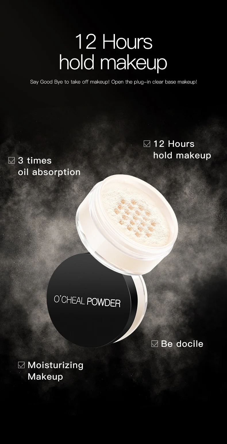 Setting Powder Loose Pressed Powder for Long-Lasting Oil Control & Waterproof Makeup 6 setting powder loose pressed powder long lasting oil control waterproof sit ebak8694 desc 6