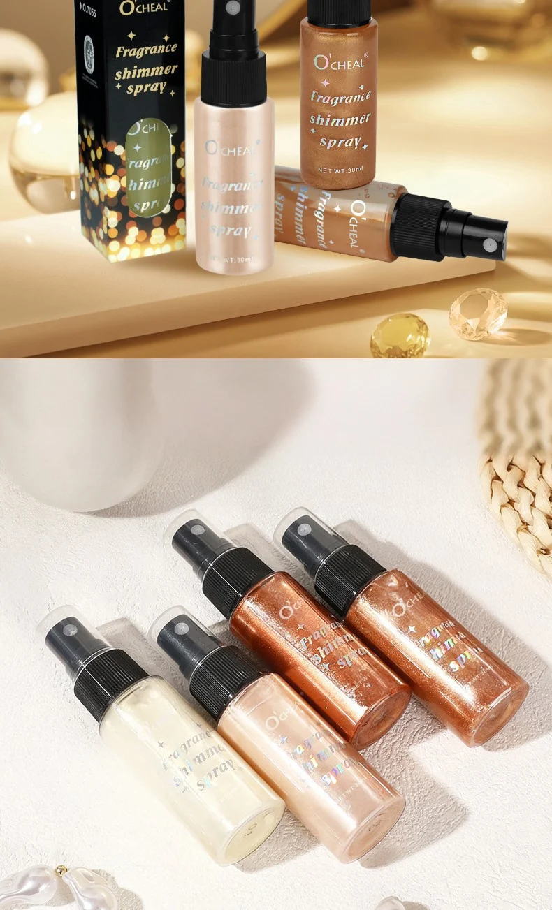 Shimmer Setting Spray Multi-Purpose Body Highlighter with Glitter Powder 30ml 14 shimmer setting spray body highlighter glitter powder 30ml sit 7f8nt57n desc 14