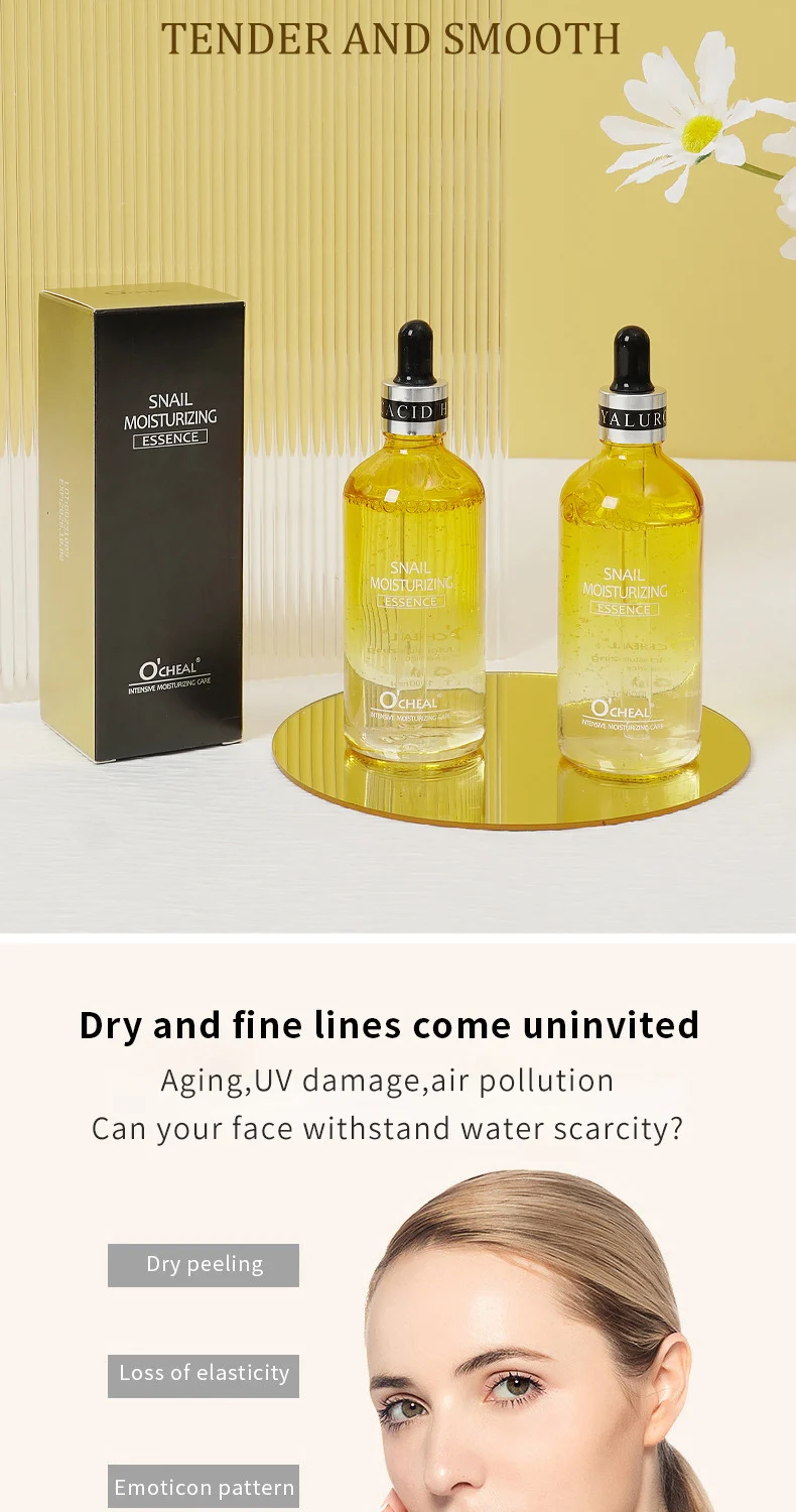 Snail Essence 100ml Hydrating Moisturizing Face Serum for Dryness & Fine Lines 2 snail moisturizing essence 100ml sit 75b6wa83 desc 2