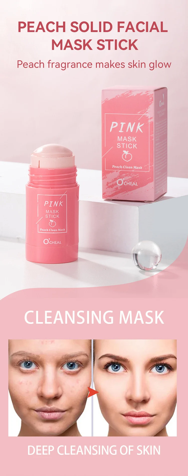 Solid Mud Mask Sticks Green Tea Eggplant Bamboo Charcoal Peach Deep Cleansing Pores Moisturizing Skin Care 10 solid mud mask sticks green tea eggplant bamboo charcoal peach sit x7hptsa5 desc 10