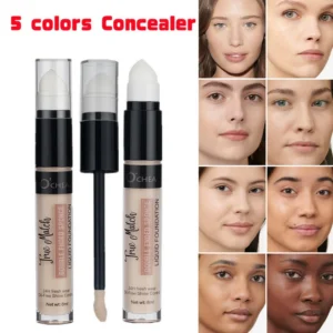 Sponge Tip Concealer Foundation Pen Full Coverage Oil-Free Waterproof 24H Wear