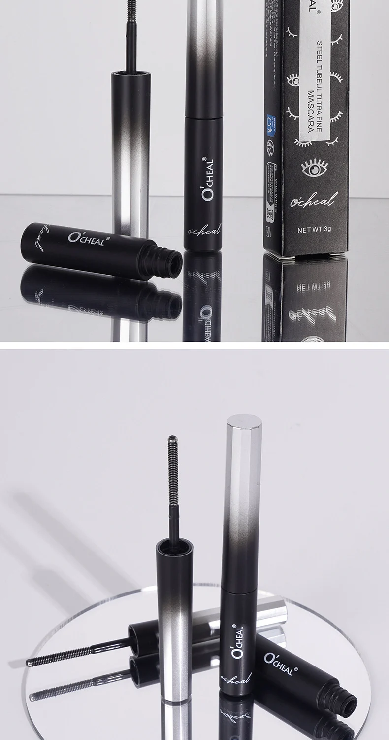 Steel Tube Ultra Fine Mascara Primer Waterproof Smudge-proof Volumizing Lash Curling 12 steel tube ultra fine mascara primer sit fect8ptb desc 12