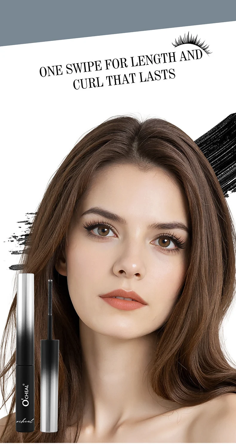 Steel Tube Ultra Fine Mascara Primer Waterproof Smudge-proof Volumizing Lash Curling 5 steel tube ultra fine mascara primer sit fect8ptb desc 5