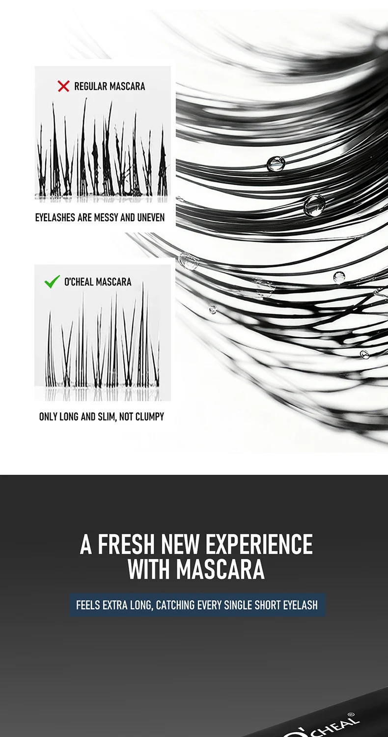 Steel Tube Ultra Fine Mascara Primer Waterproof Smudge-proof Volumizing Lash Curling 6 steel tube ultra fine mascara primer sit fect8ptb desc 6