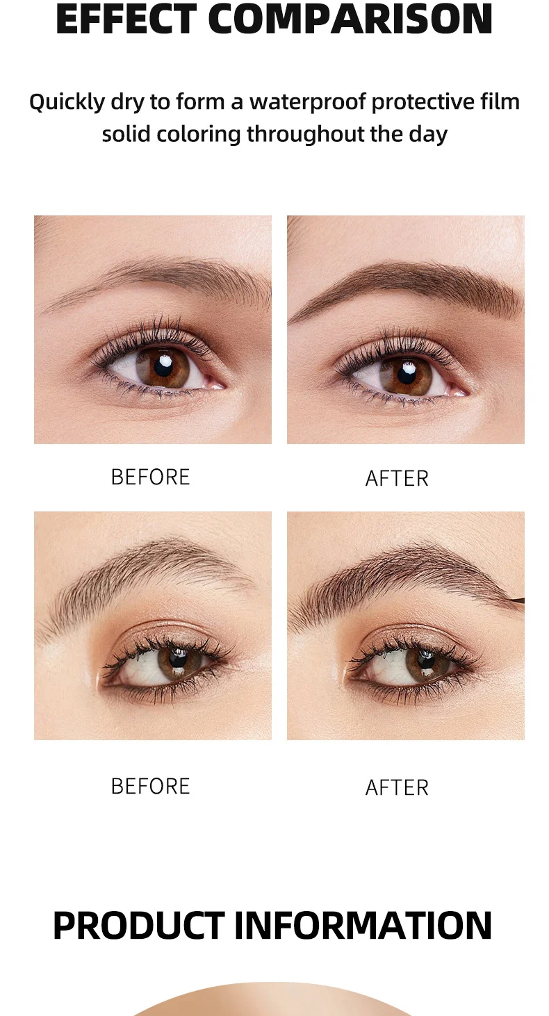 Tattoo Brow Gel Peel-off Eyebrow Tint Waterproof Long Lasting Smudge-proof Dye 6g 17 tattoo brow gel peel off tint sit 73brd8h3 desc 17