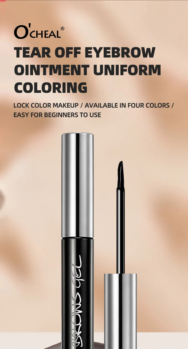 Tattoo Brow Gel Peel-off Eyebrow Tint Waterproof Long Lasting Smudge-proof Dye 6g 5 tattoo brow gel peel off tint sit 73brd8h3 desc 5