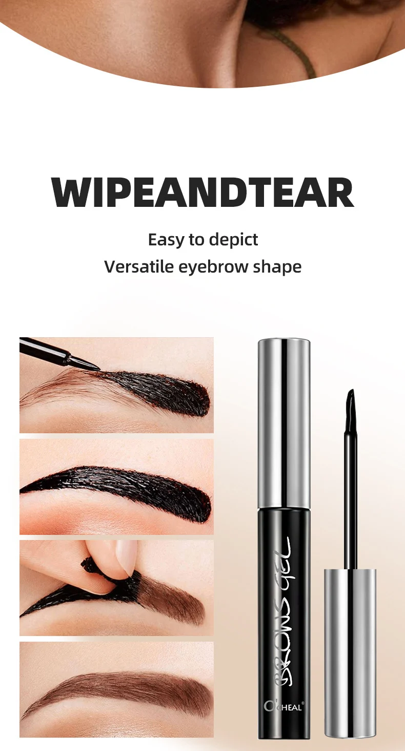 Tattoo Brow Gel Peel-off Eyebrow Tint Waterproof Long Lasting Smudge-proof Dye 6g 9 tattoo brow gel peel off tint sit 73brd8h3 desc 9