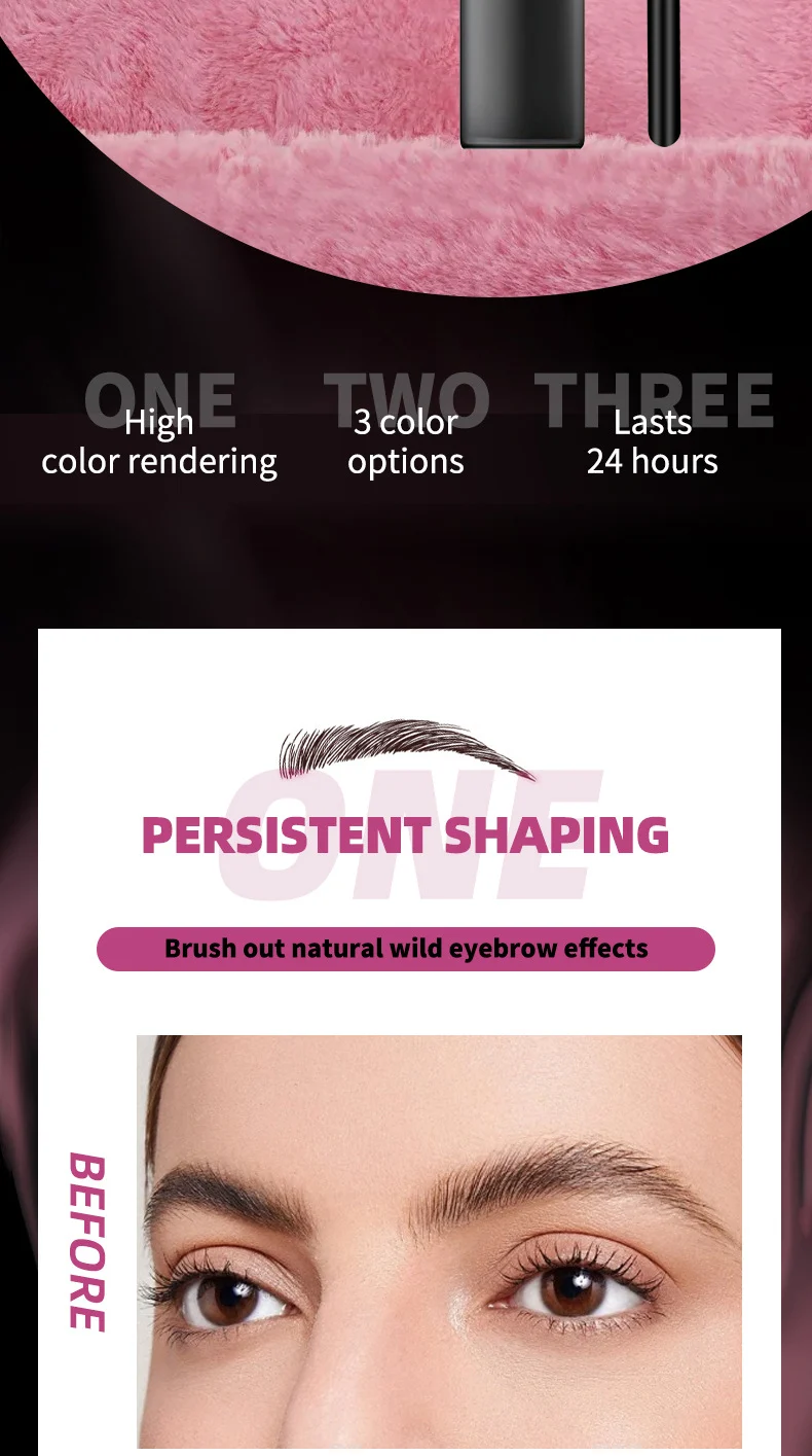 Tattoo Brow Peel-Off Eyebrow Gel Waterproof Long-Lasting Easy Peel-Off Tint 8 tattoo brow peel off eyebrow gel sit vbzyfs8t desc 8