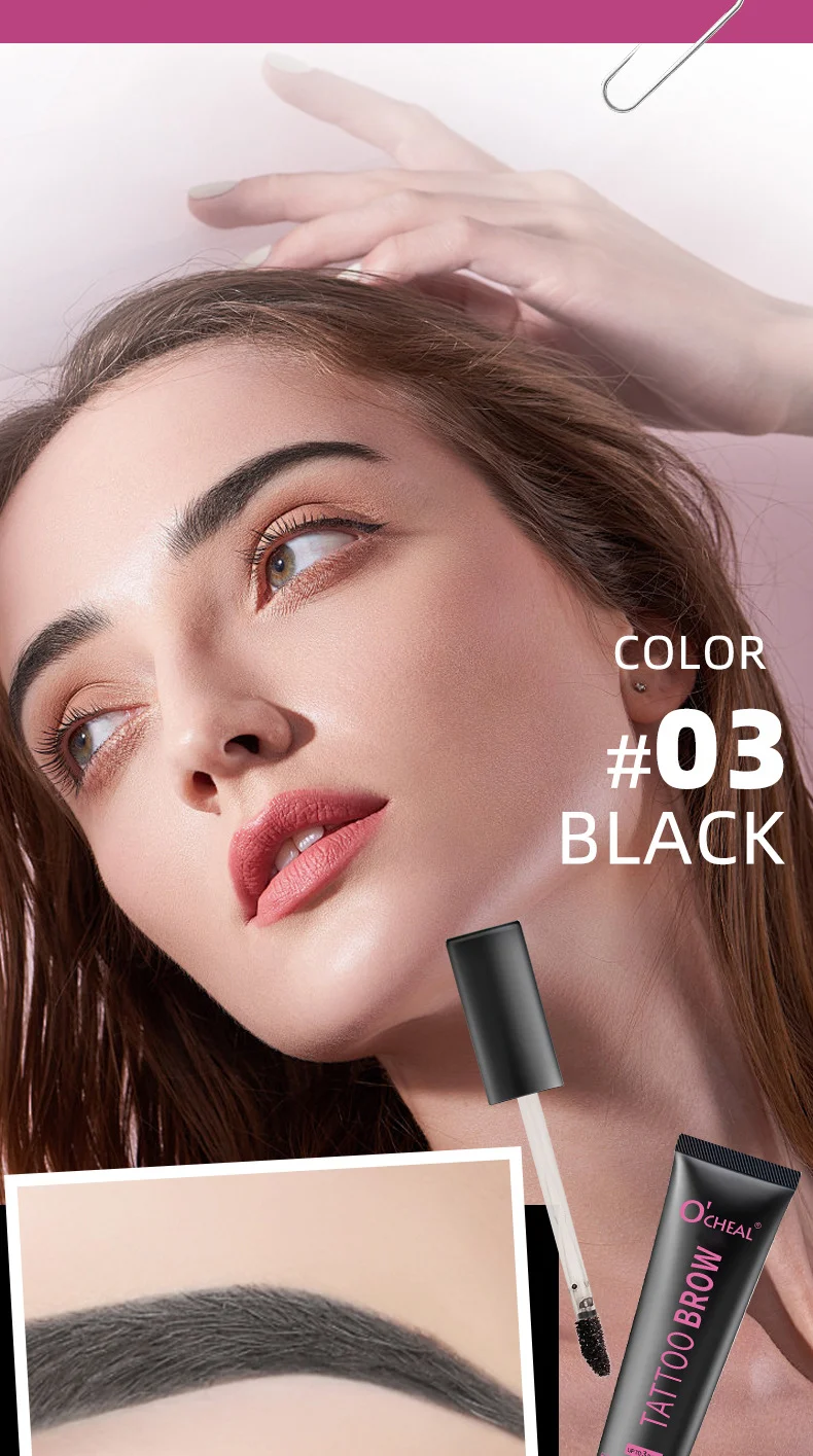 Tattoo Brow Peel Off Tint 3-Color Eyebrow Gel, Waterproof & Long-Lasting Up to 3 Days 11 tattoo brow peel off tint 3 color eyebrow gel sit st9v6gvd desc 11