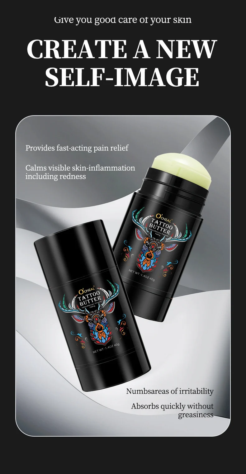 Tattoo Color Enhancer Stick for Aftercare and Brightening - O'CHEAL Gentle Nourishing Tattoo Balm 10 tattoo color enhancer stick balm sit z6zdcvrv desc 10