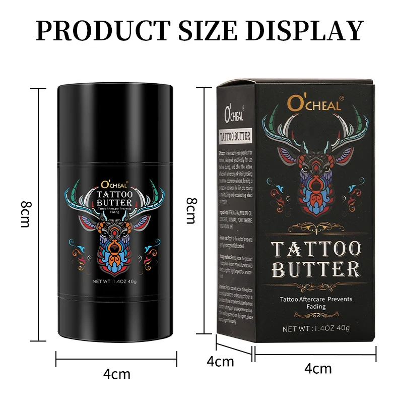 Tattoo Color Enhancer Stick for Aftercare and Brightening - O'CHEAL Gentle Nourishing Tattoo Balm 14 tattoo color enhancer stick balm sit z6zdcvrv desc 14