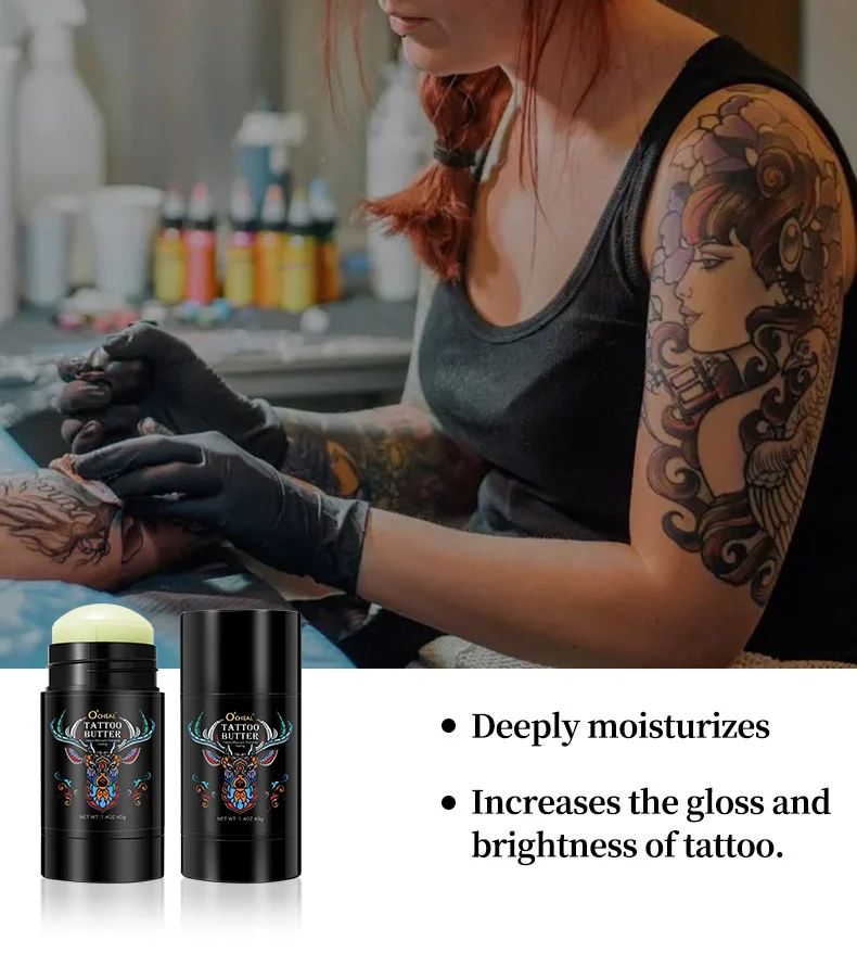 Tattoo Color Enhancer Stick for Aftercare and Brightening - O'CHEAL Gentle Nourishing Tattoo Balm 5 tattoo color enhancer stick balm sit z6zdcvrv desc 5