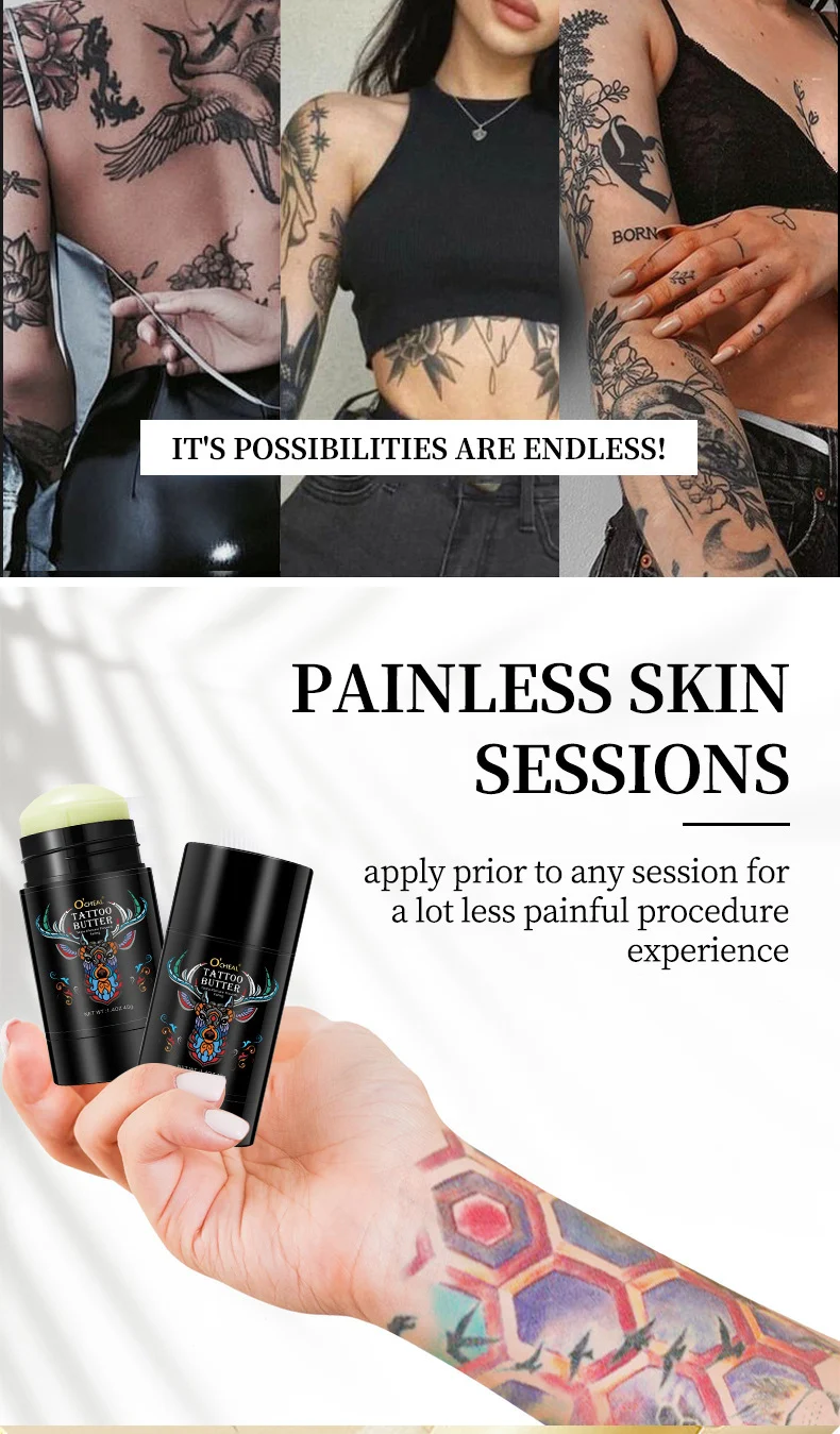 Tattoo Color Enhancer Stick for Aftercare and Brightening - O'CHEAL Gentle Nourishing Tattoo Balm 7 tattoo color enhancer stick balm sit z6zdcvrv desc 7