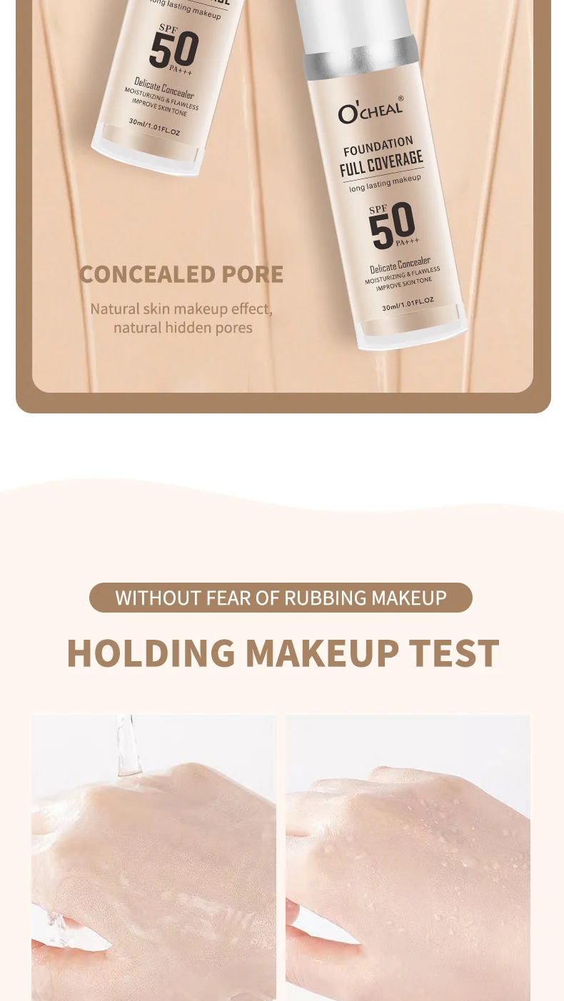 Temperature-Change Liquid Foundation Full Coverage Long Lasting Moisturizing Waterproof SPF 13 temperature change liquid foundation full coverage long lasting moisturizing sit 3ms2wsr8 desc 13