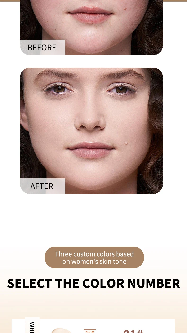 Temperature-Change Liquid Foundation Full Coverage Long Lasting Moisturizing Waterproof SPF 8 temperature change liquid foundation full coverage long lasting moisturizing sit 3ms2wsr8 desc 8