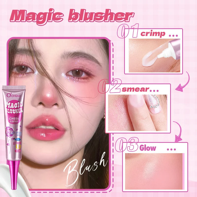 Temperature Changing Blush Waterproof Long-Lasting Magic Blusher 30ml 8 temperature changing blush waterproof magic blusher 30ml sit gjdhjd3u desc 8
