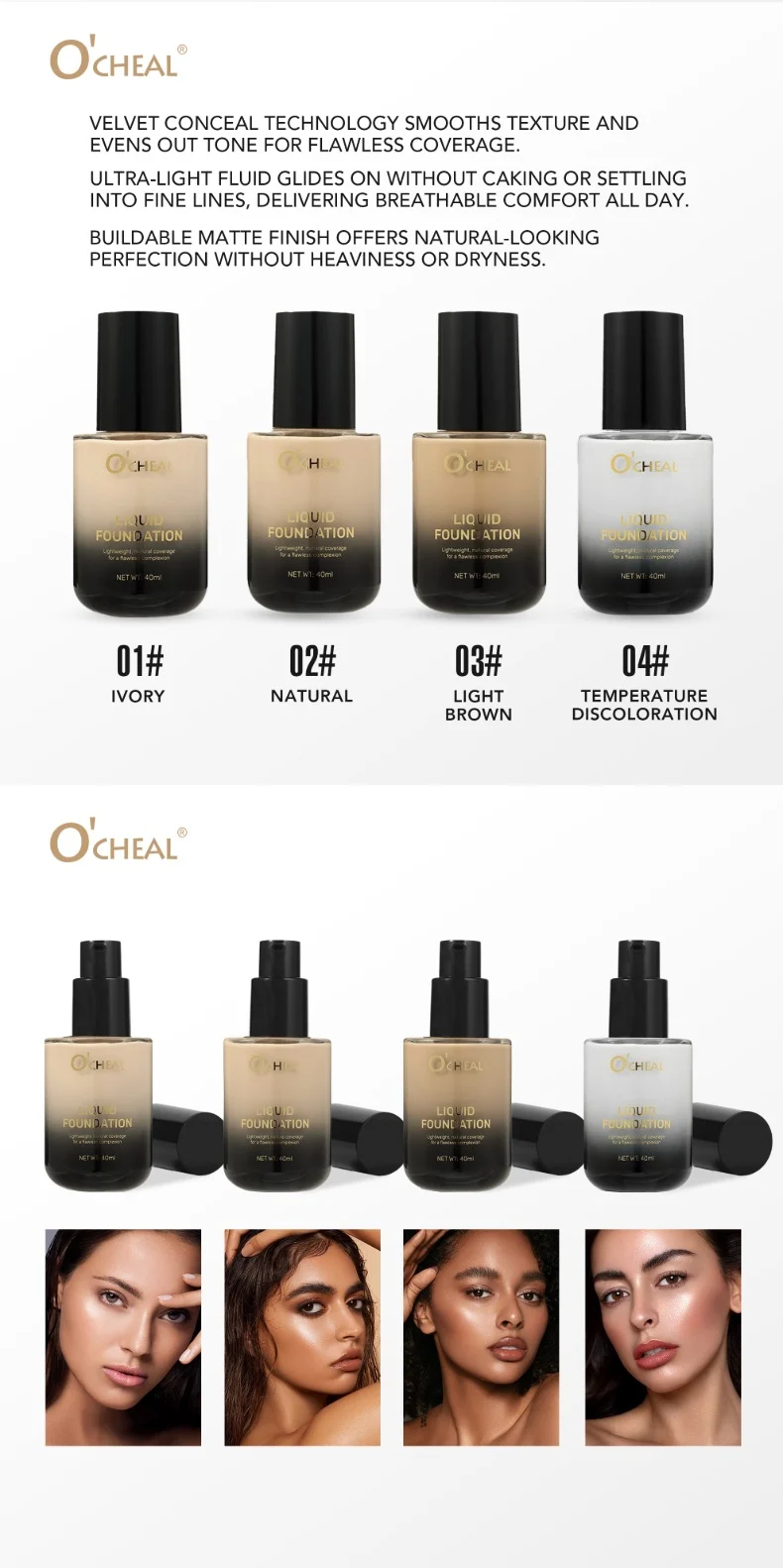 Temperature Changing Foundation Lightweight Natural Coverage Flawless Complexion 40ml 19 temperature changing foundation lightweight natural coverage sit ztzpaeza desc 19
