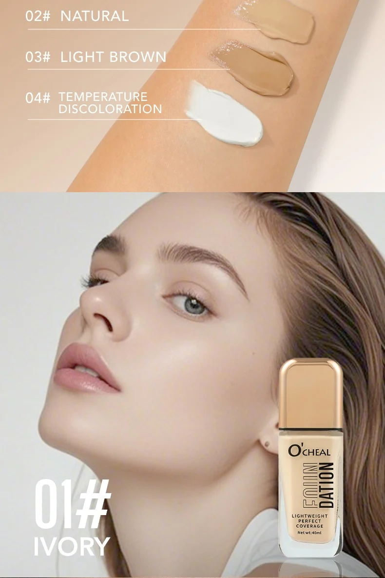 Temperature Changing Foundation Liquid 40ml Long Lasting Flawless Coverage Hydrating Skin Fit 6 temperature changing foundation liquid 40ml sit ttqvt8qg desc 6