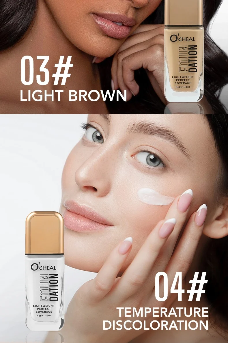 Temperature Changing Foundation Liquid 40ml Long Lasting Flawless Coverage Hydrating Skin Fit 8 temperature changing foundation liquid 40ml sit ttqvt8qg desc 8